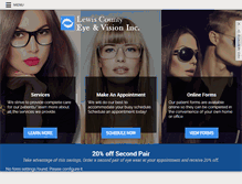 Tablet Screenshot of lewiscountyeye.com